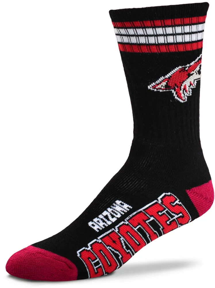 For Bare Feet Arizona Coyotes Four Stripe Deuce Socks