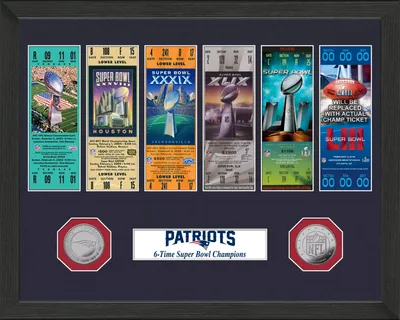 Highland Mint New England Patriots Super Bowl Champions Ticket Collection