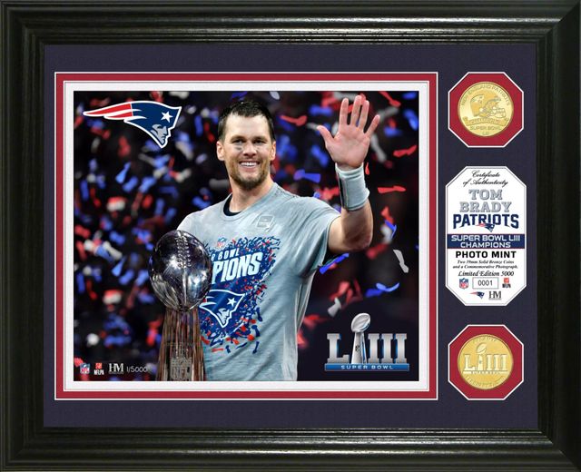 Tom Brady 10 Super Bowls Bronze Coin Photo Mint