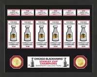 Highland Mint Chicago Blackhawks Stanley Cup Banner Collection Photo Mint