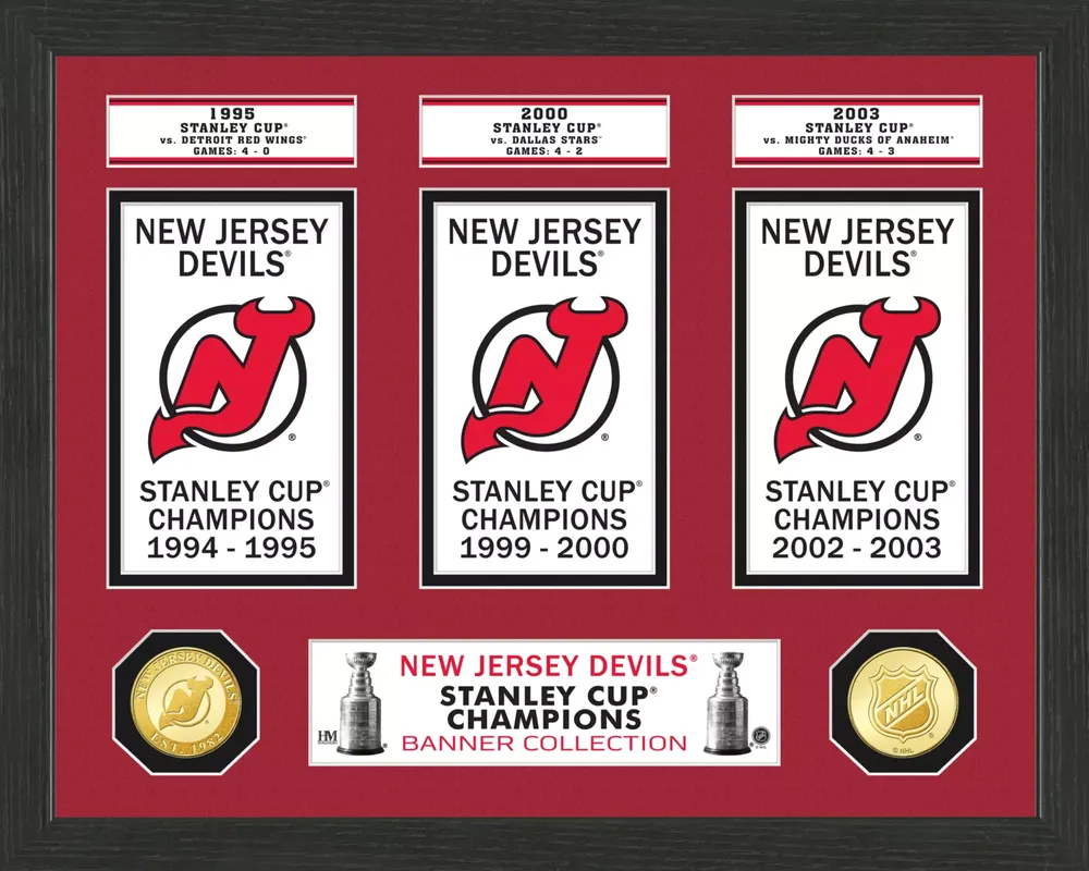 Highland Mint New Jersey Devils Stanley Cup Banner Collection Photo Mint