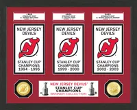 Highland Mint New Jersey Devils Stanley Cup Banner Collection Photo Mint