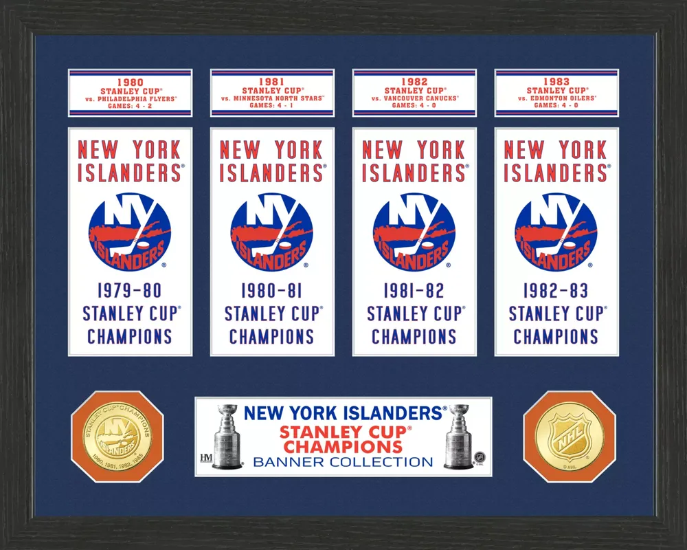 Highland Mint New York Islanders Stanley Cup Banner Collection Photo Mint