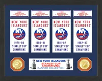 Highland Mint New York Islanders Stanley Cup Banner Collection Photo Mint