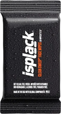 isplack Clean Sweep Face Wipes (25 Pack)