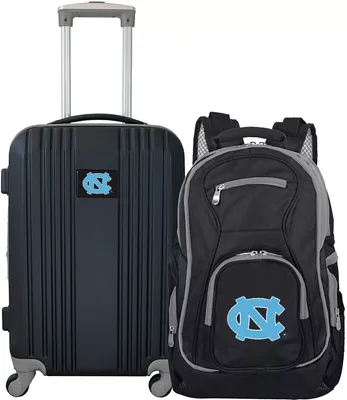 Mojo North Carolina Tar Heels Two Piece Luggage Set