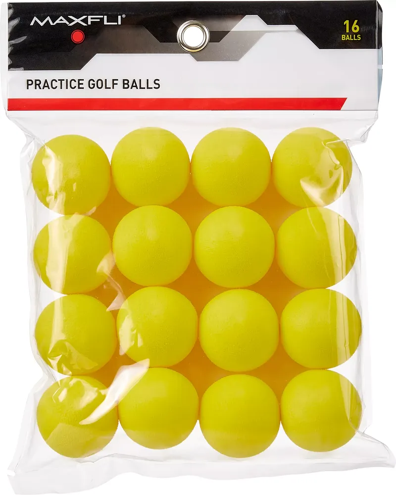 Maxfli Foam Practice Balls - 16-Pack