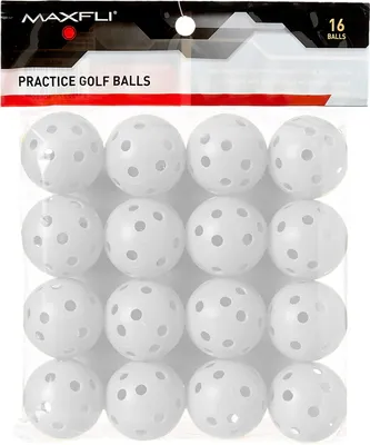 Maxfli Plastic Practice Balls - 16-Pack