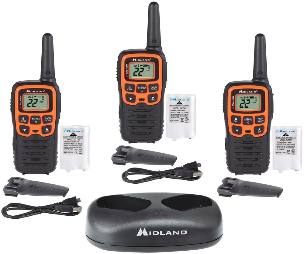 Midland X-Talker 28 Mile Walkie Talkie – 3 Pack