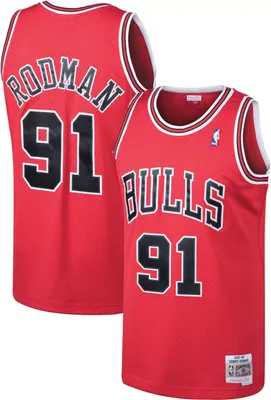 Mitchell & Ness Men's Chicago Bulls Dennis Rodman #91 Swingman Jersey