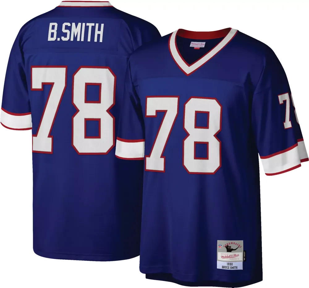 Mitchell & Ness Men's Buffalo Bills Bruce Smith #78 1990 Throwback Jersey