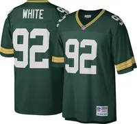 Mitchell & Ness Men's Green Bay Packers Reggie White #92 1996 Throwback Split Jersey