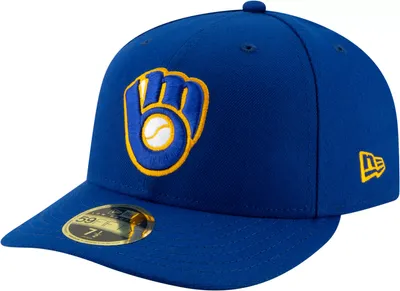 New Era Men's Milwaukee Brewers 59Fifty Alternate Royal Low Crown Fitted Hat