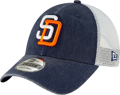 New Era Men's San Diego Padres 9Forty Cooperstown Trucker Adjustable Hat
