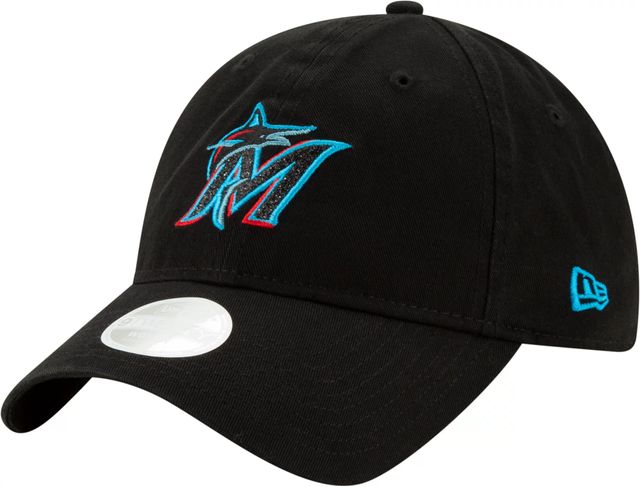 : New Era Men's Black Miami Dolphins Black On Black 9FIFTY  Adjustable Hat : Sports & Outdoors