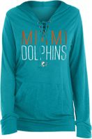 Dick's Sporting Goods New Era Apparel Women's Miami Dolphins Space Dye Foil  Aqua T-Shirt