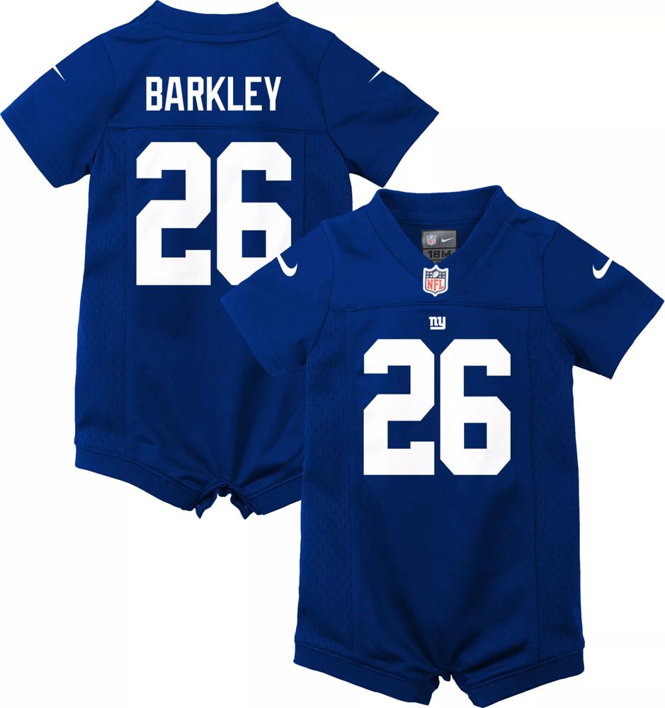 Dick's Sporting Goods Nike Infant New York Giants Saquon Barkley #26 Royal  Romper Jersey