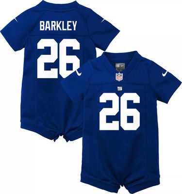 New York Giants Nike Home Jersey Romper - Royal - Saquon Barkley - Infant