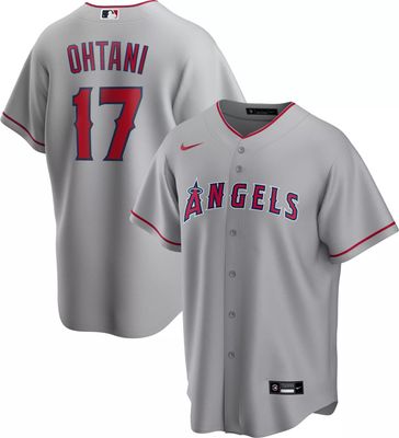 Nike Men's Replica Los Angeles Angels Shohei Ohtani #17 Red Cool Base Jersey