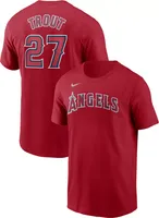 Nike Men's Los Angeles Angels Mike Trout #27 Red T-Shirt