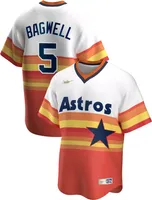 Nike Men's Houston Astros Jeff Bagwell #5 Navy Cooperstown V-Neck Pullover Jersey