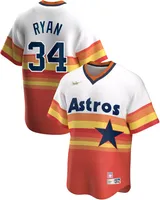 Nike Men's Houston Astros Nolan Ryan #34 Navy Cooperstown V-Neck Pullover Jersey