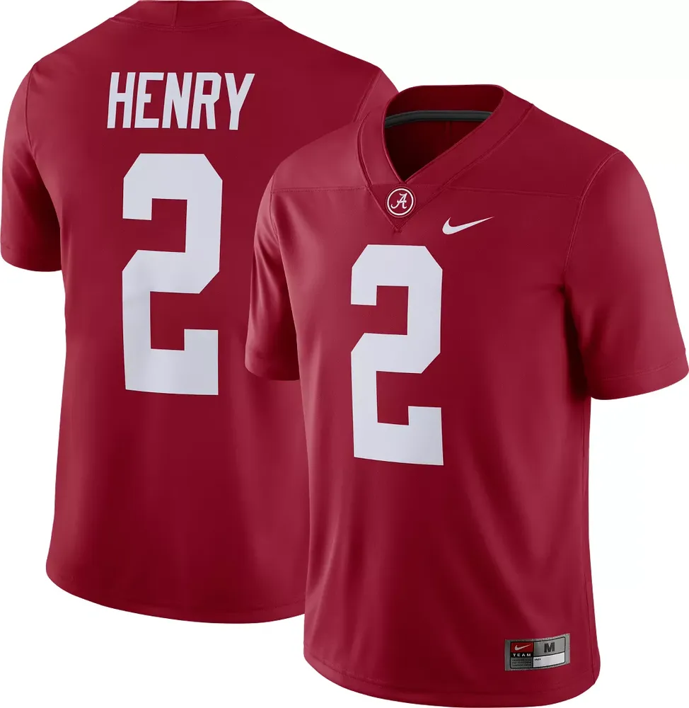 Nike Men's Derrick Henry Alabama Crimson Tide #2 Dri-FIT Game Football Jersey