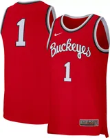 Nike Men's Ohio State Buckeyes #1 Scarlet Replica Retro Basketball Jersey