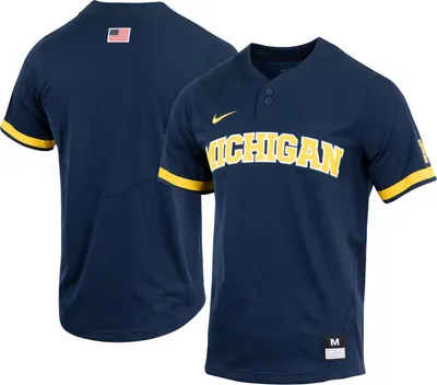 Nike Men's Michigan Wolverines Blue Replica Baseball Jersey