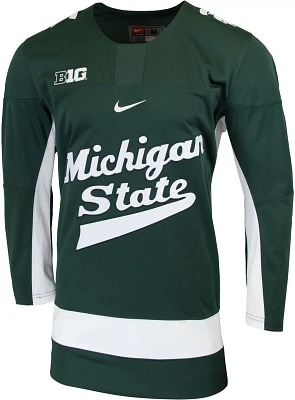 Nike Men's Michigan State Spartans Green Replica Hockey Jersey