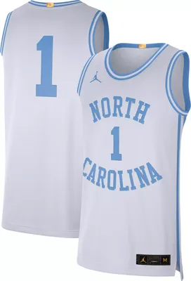 Jordan Men's North Carolina Tar Heels #1 Limited Retro Basketball White Jersey