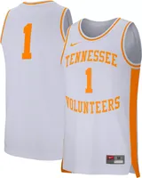 Nike Men's Tennessee Volunteers #1 Replica Retro Basketball White Jersey