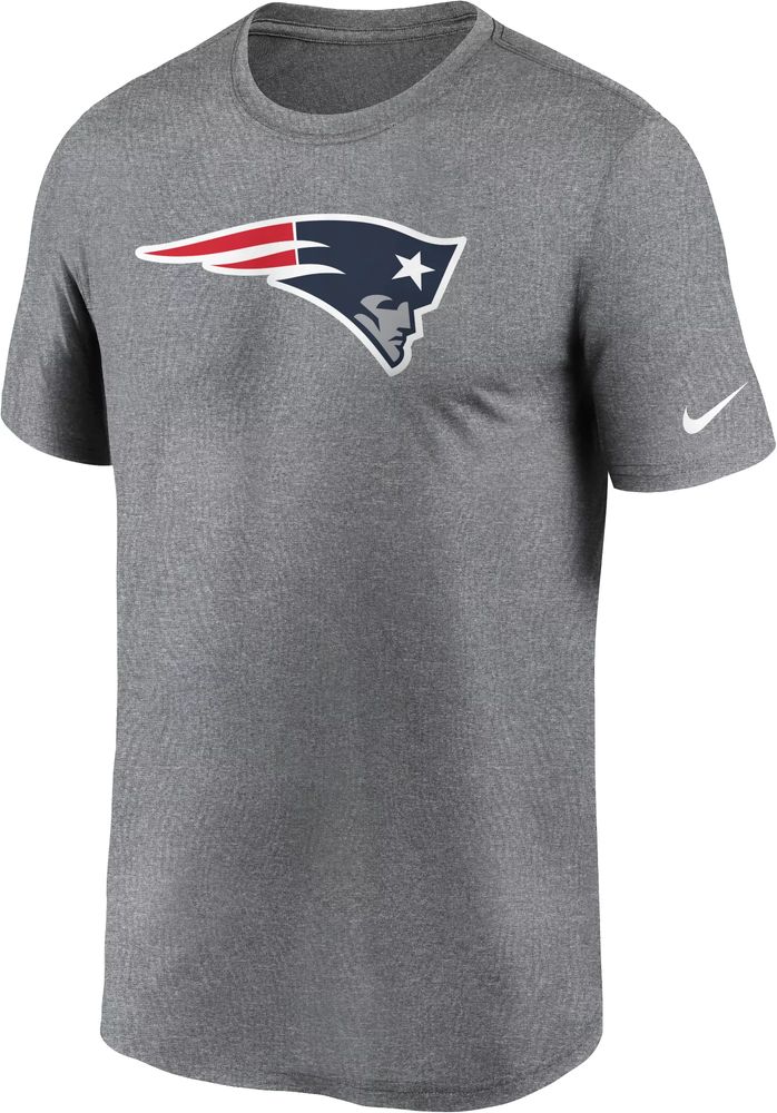 Dick's Sporting Goods Nike Men's New England Patriots Legend Logo Grey T- Shirt