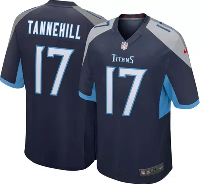 Nike Men's Tennessee Titans Ryan Tannehill #17 Navy Game Jersey