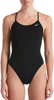 Nike Women's HydraStrong Lace Up Tie Back One Piece Swimsuit