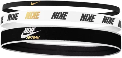 Nike Mixed Width Softball Headbands - 3 Pack