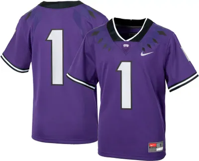 Nike Youth TCU Horned Frogs #1 Purple Replica Football Jersey