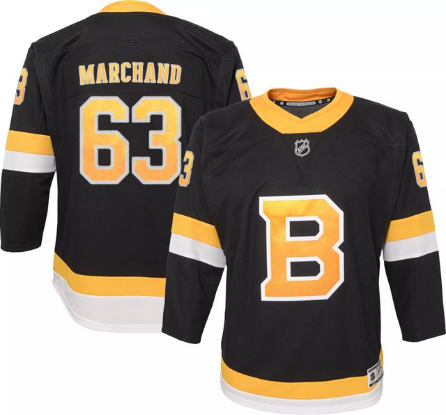 Brad Marchand #63 Boston Bruins black stitched NHL hockey jersey