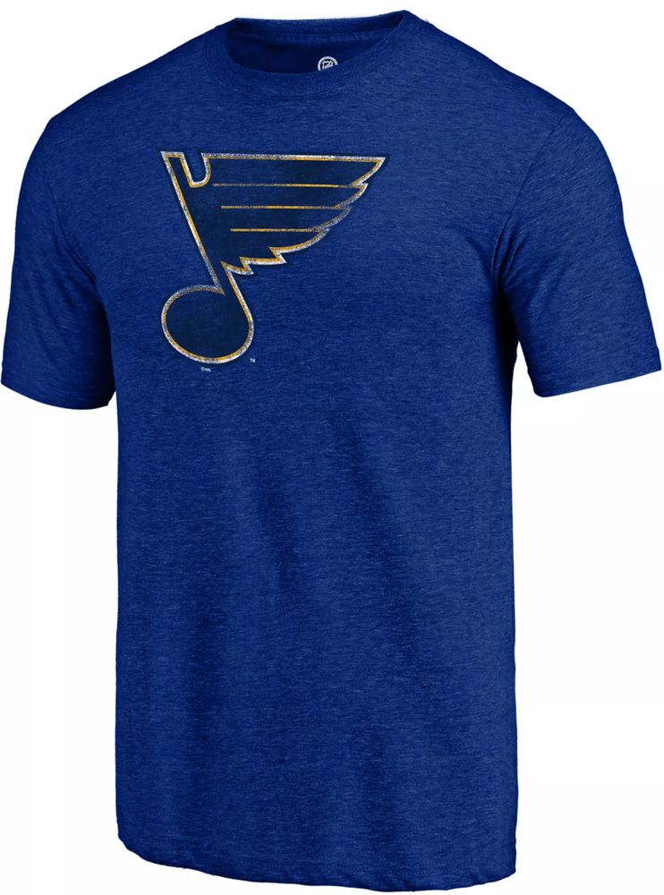 Dick's Sporting Goods NHL Men's St. Louis Blues Royal Logo Tri-Blend T-Shirt