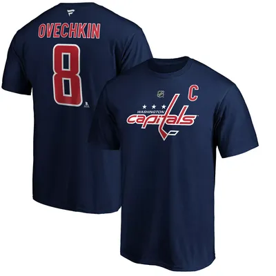 NHL Men's Washington Capitals Alexander Ovechkin #8 Navy Player T-Shirt