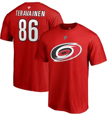 NHL Men's Carolina Hurricanes Teuvo Teravainen #86 Red Player T-Shirt