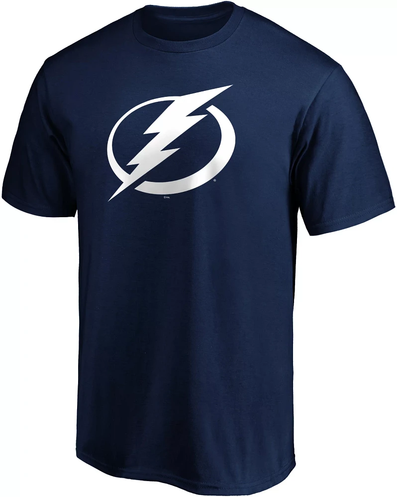 NHL Men's Tampa Bay Lightning Primary Logo Blue T-Shirt