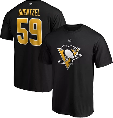 NHL Men's Pittsburgh Penguins Jake Guentzel #59 Black Player T-Shirt