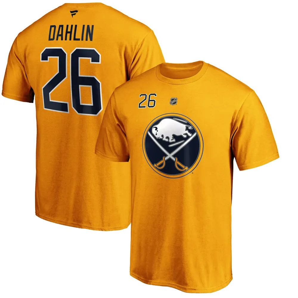 NHL Men's Buffalo Sabres Rasmus Dahlin #26 Black Player T-Shirt