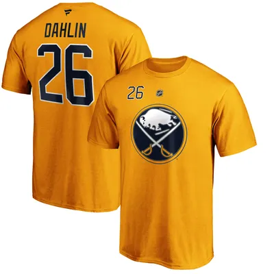 NHL Men's Buffalo Sabres Rasmus Dahlin #26 Black Player T-Shirt