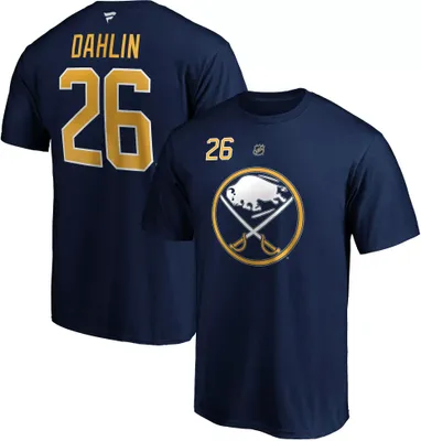 NHL Men's Buffalo Sabres Rasmus Dahlin #26 Navy Player T-Shirt