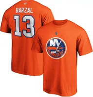 NHL Men's New York Islanders Mathew Barzal #13 Orange Player T-Shirt