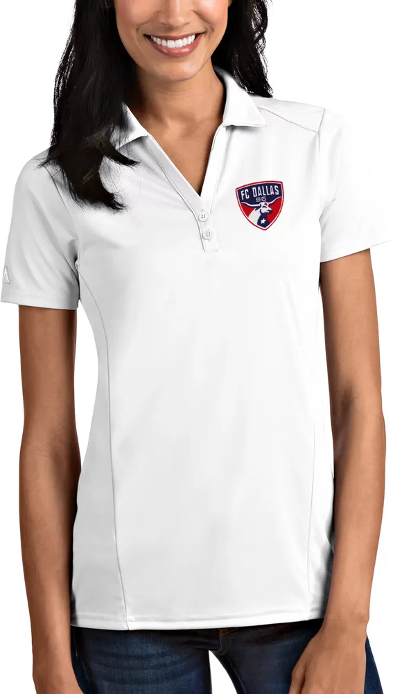 Antigua Women's FC Dallas Tribute White Polo