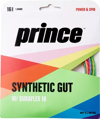 Prince Duraflex Synthetic Gut 16G Rainbow Tennis Racquet String