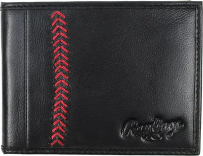 Rawlings Baseball Stitch Leather Bi-Fold Wallet